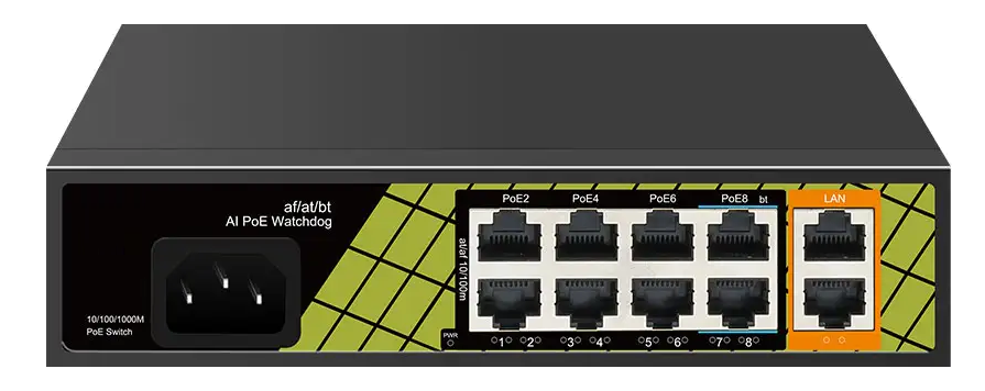 PoE коммутатор TSn-8FP10G2 8-канальный