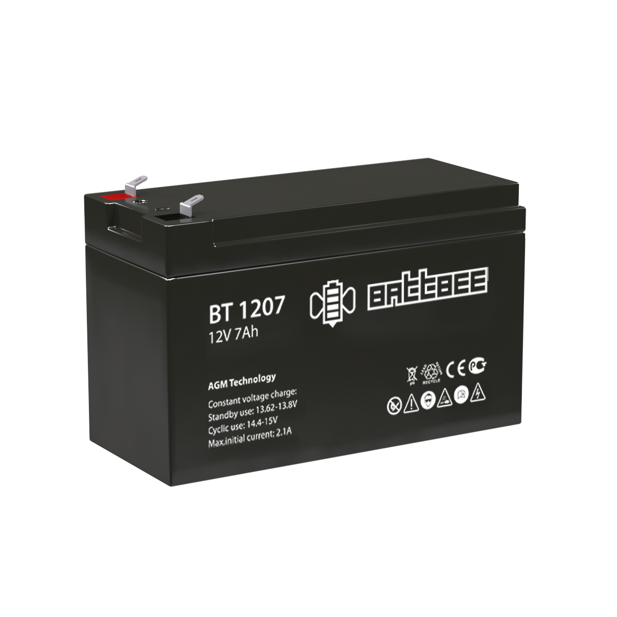 Аккумулятор BT 1207 BattBee 7A/ч
