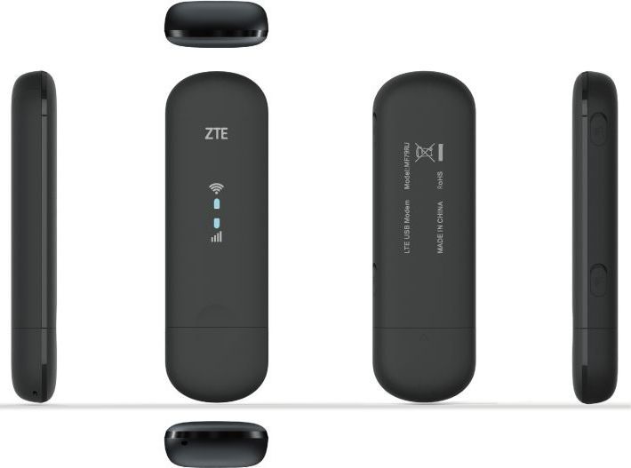 Модем ZTE MF79RU(N) 2G/3G/4G, внешний, черный, белый