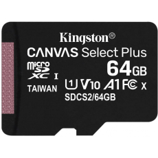 64Gb MicroSD карта памяти Kingston Canvas Select+