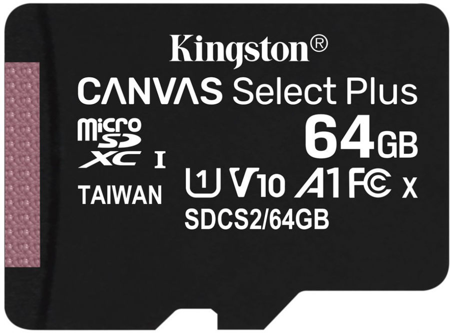 64Gb MicroSD карта памяти Kingston Canvas Select+