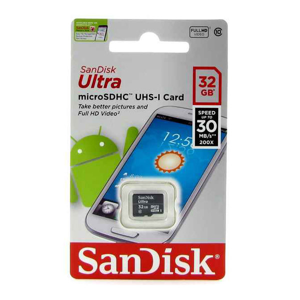 32Gb MicroSDHC карта памяти SanDisk